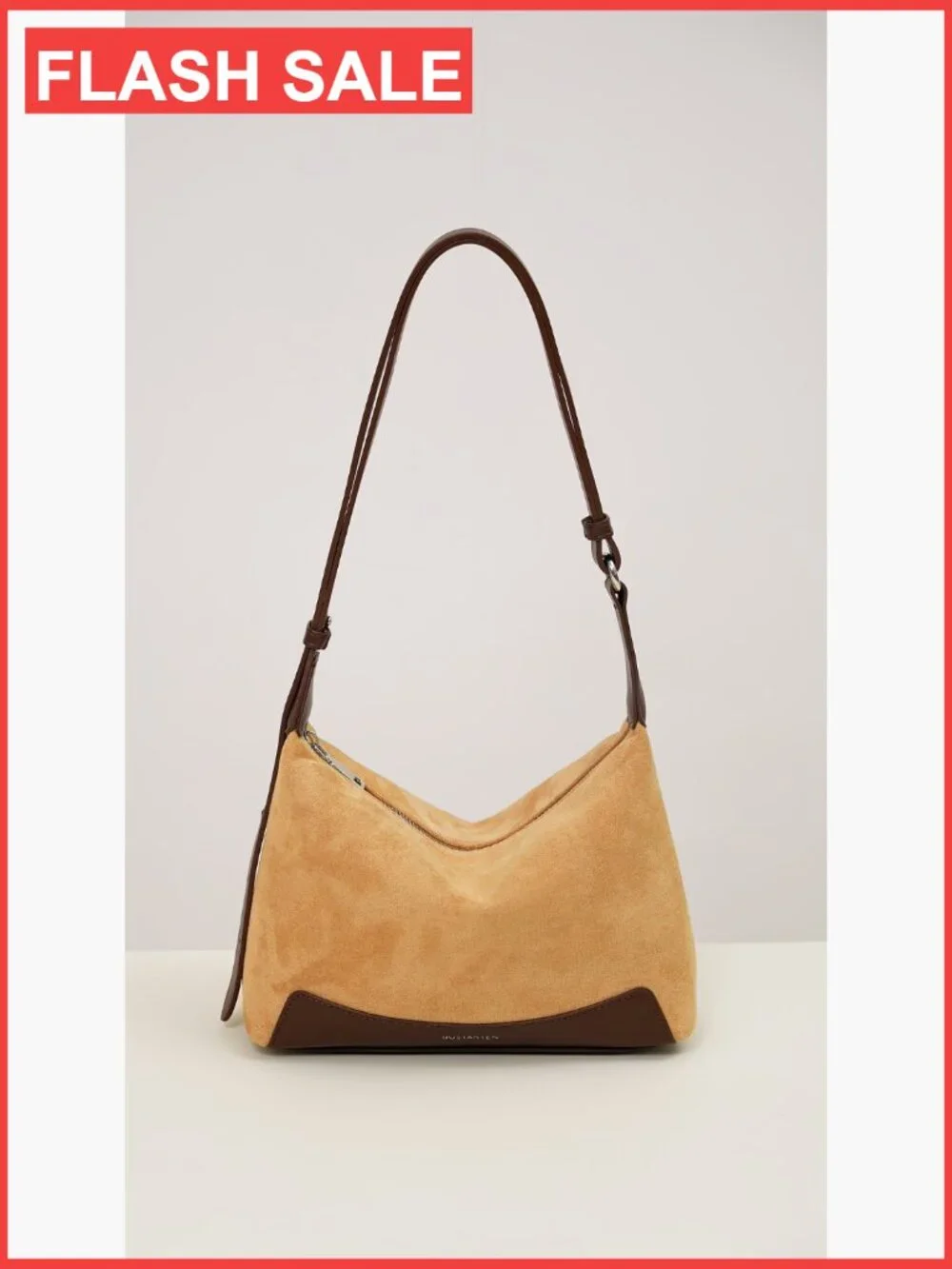 Small Crossbody Hobo Bag with Adjustable Strap Faux Suede PU Leather